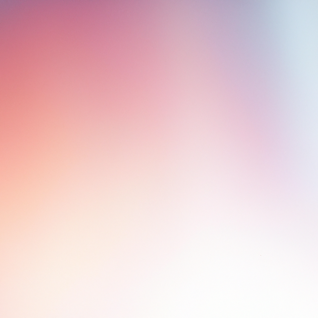 Banner de estética minimal con gradiente suave y escena de estudio iluminada